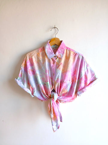 Camisa Vintage Flores Colores