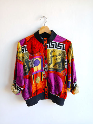 Camisa Vintage Abstracta Multicolor