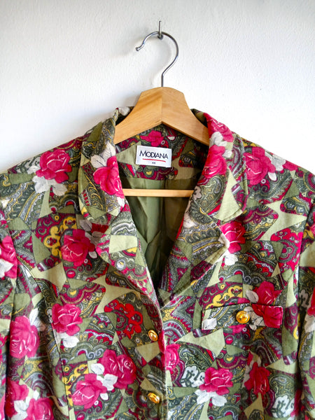 Chaqueta Vintage Abstracta