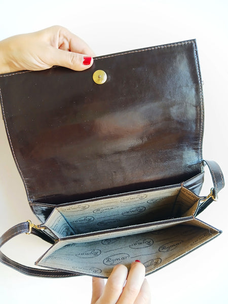 Bolso Vintage Marrón Oscuro
