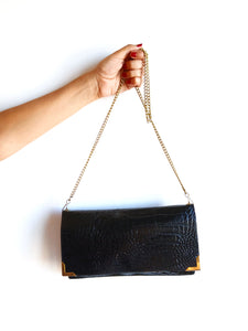Bolso Vintage Negro y Dorado