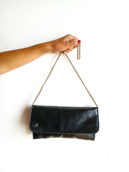 Bolso Vintage Negro Rectangular