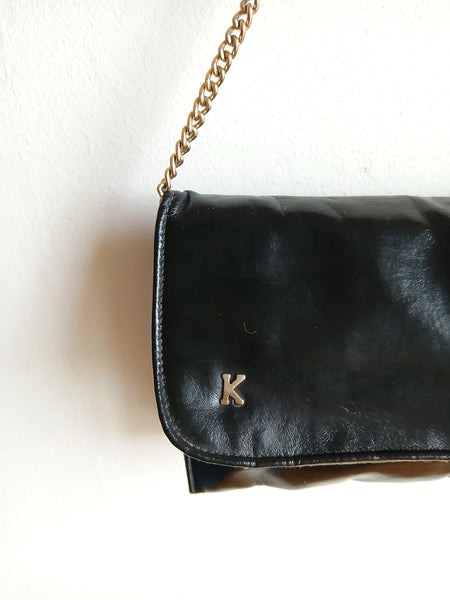 Bolso Vintage Negro Rectangular