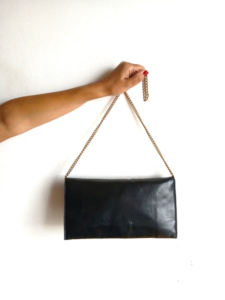 Bolso Vintage Negro Rectangular