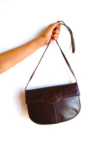 Bolso Vintage Marrón Oscuro