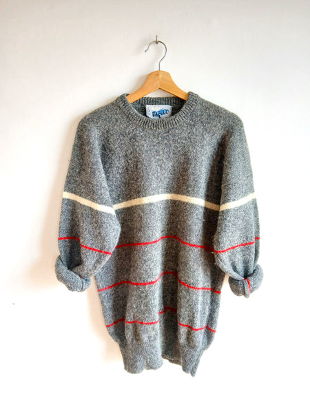 Jersey Vintage Gris Lana Pura