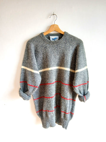 Jersey Vintage Gris Lana Pura