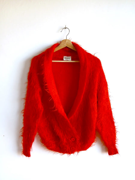 Chaqueta Vintage Roja 75% Mohair