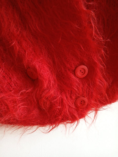 Chaqueta Vintage Roja 75% Mohair