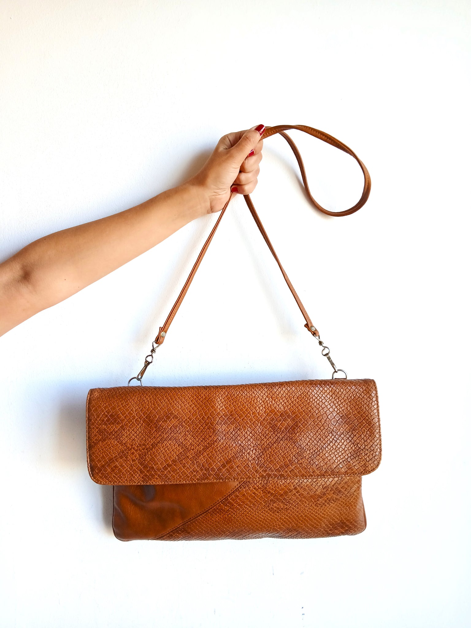 Bolso Vintage Piel Grabada