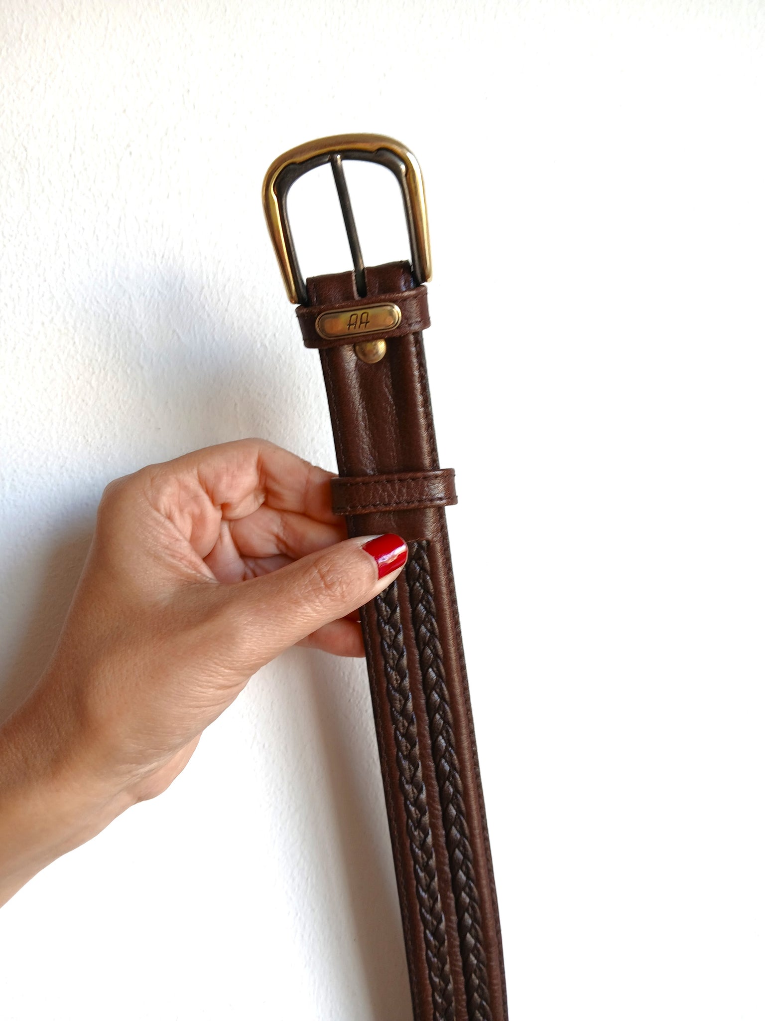 Cinturón Vintage Marrón Oscuro