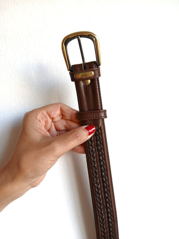 Cinturón Vintage Marrón Oscuro