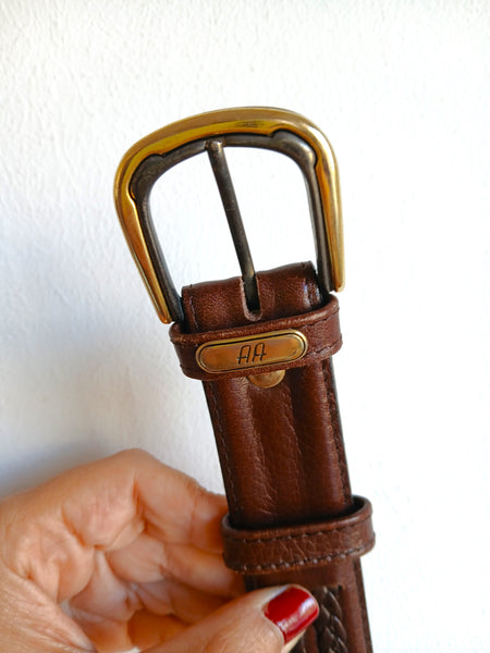 Cinturón Vintage Marrón Oscuro