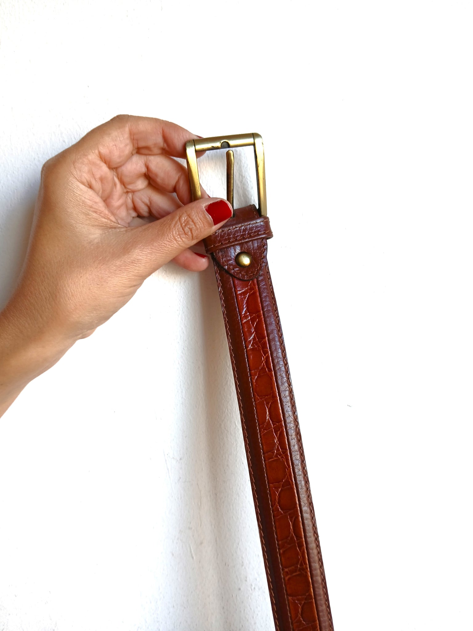 Cinturón Vintage Marrón y Dorado