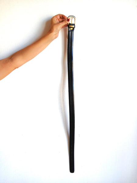 Cinturón Vintage Negro y Dorado