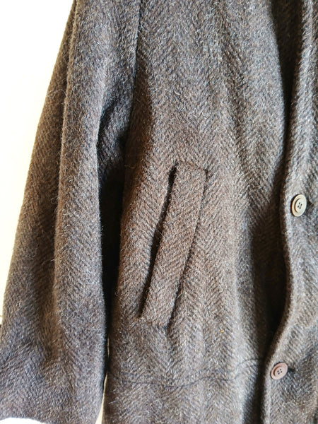 Abrigo Vintage Gris Marrón