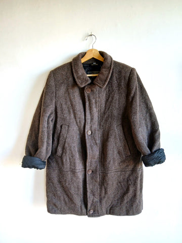Abrigo Vintage Gris Marrón