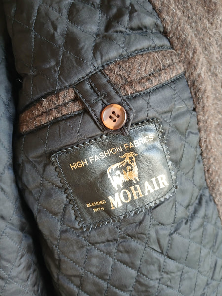 Abrigo Vintage Gris Marrón