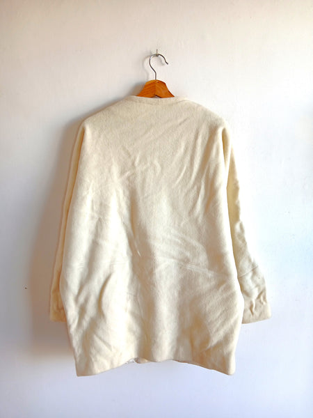 Abrigo Vintage Crema Oversized