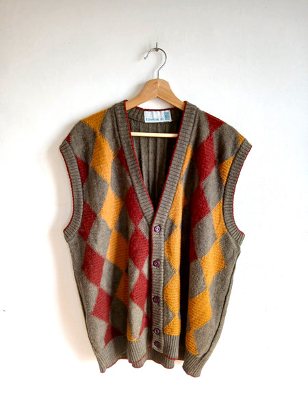 Chaleco Vintage Rombos
