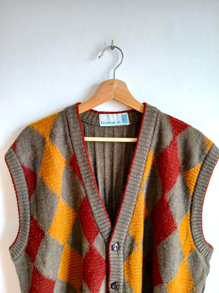 Chaleco Vintage Rombos