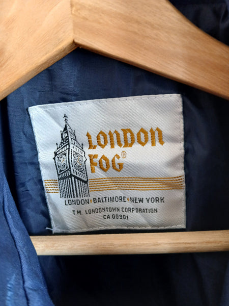 Gabardina Vintage London Fog Azul
