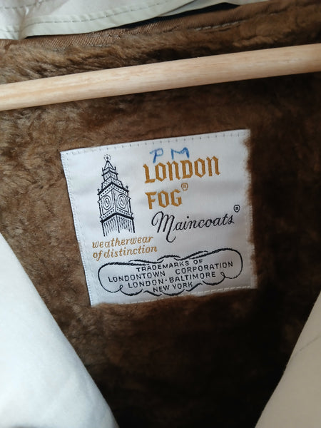 Gabardina Vintage London Fog Beige