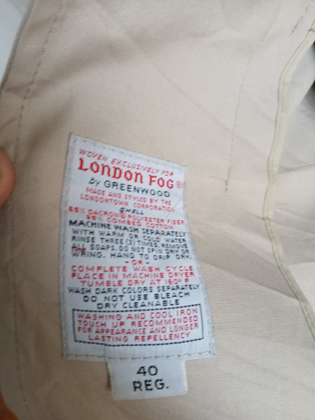 Gabardina Vintage London Fog Beige