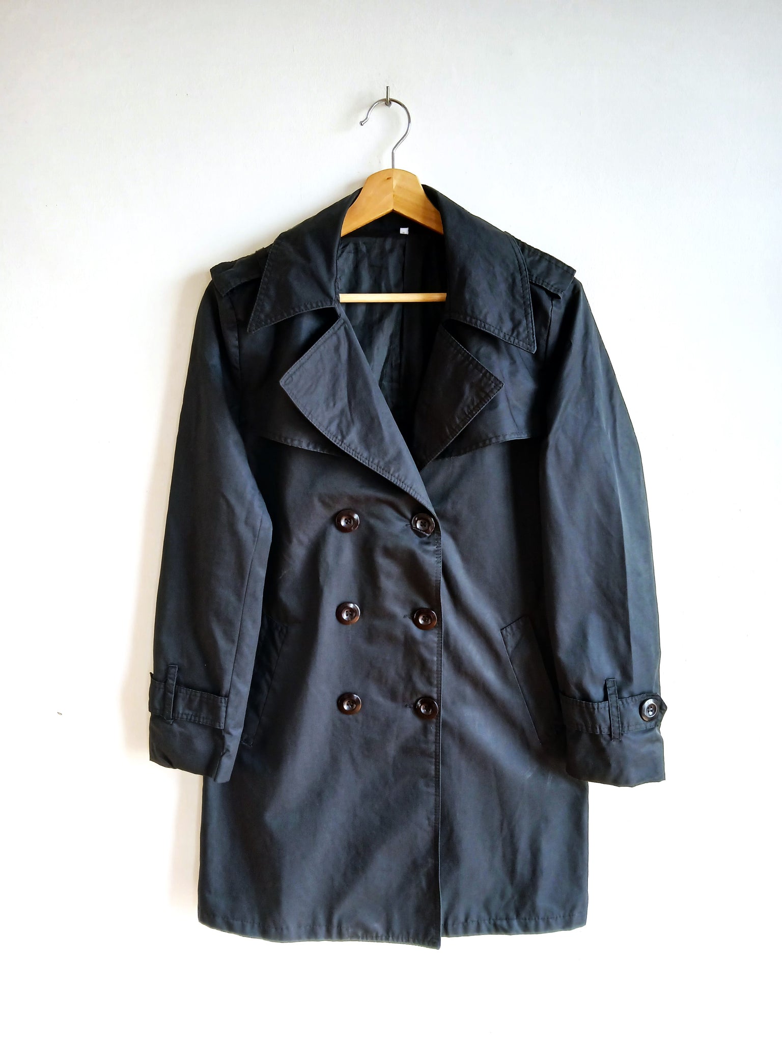 Gabardina Vintage Negra
