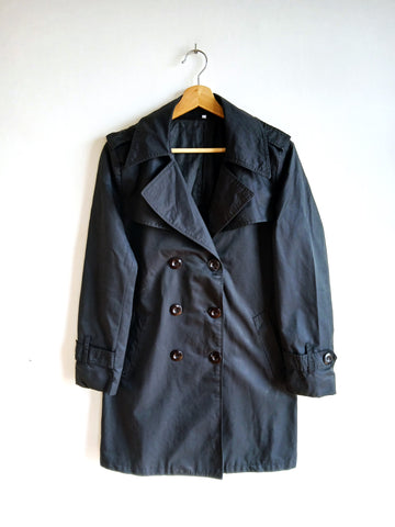 Gabardina Vintage Negra