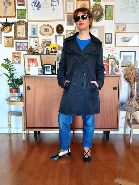 Gabardina Vintage Negra