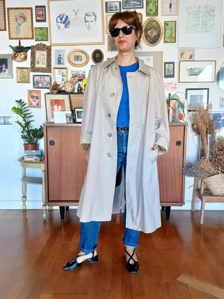 Gabardina Vintage London Fog Beige