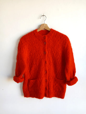 Chaqueta Vintage Roja Hecha a Mano