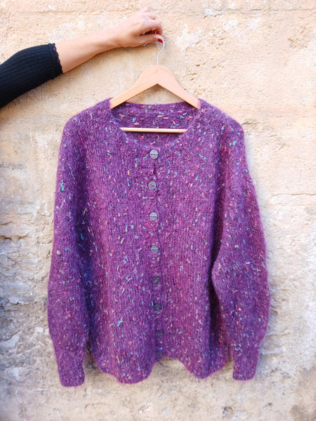 Chaqueta Vintage Handmade Morada