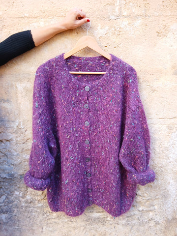 Chaqueta Vintage Handmade Morada