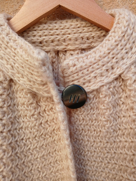 Abrigo Vintage Handmade Crema