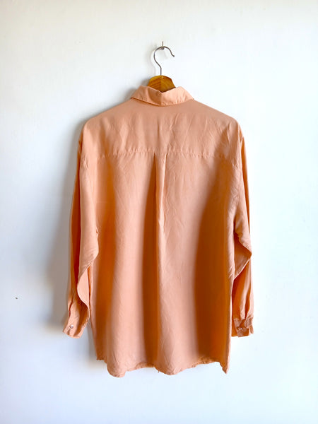 Camisa Vintage Pura Seda As Time Goes By