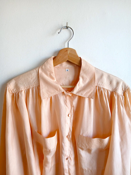 Camisa Vintage 100% Seda