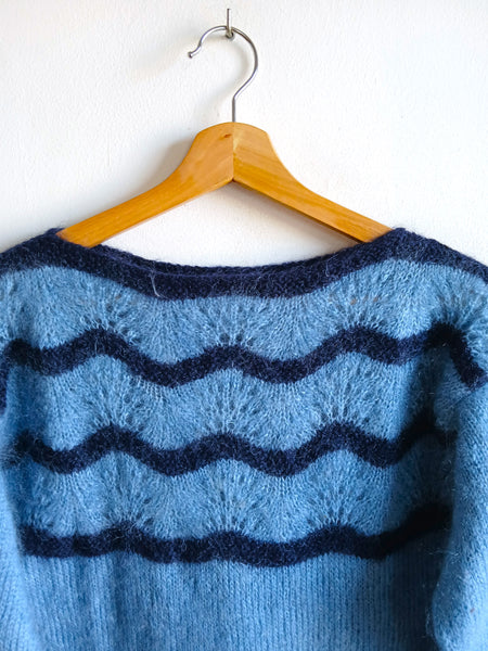 Jersey Vintage Hecho a Mano Azulito