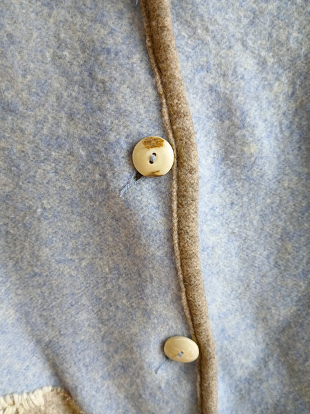 Abrigo Vintage Giesswein Austria Pura Lana Virgen