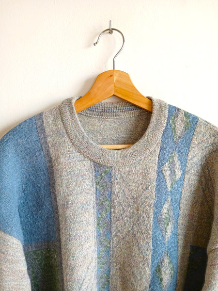 Jersey Vintage Gris y Azul