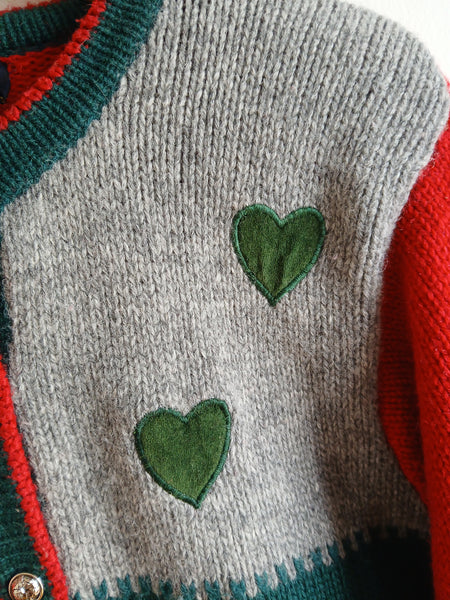 Chaqueta Vintage Patitos 100% Lana