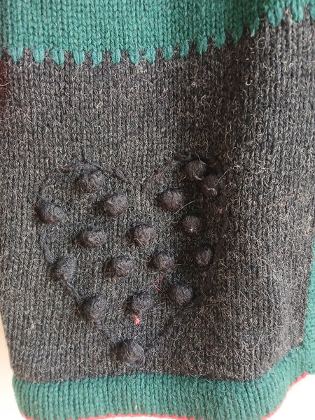 Chaqueta Vintage Patitos 100% Lana