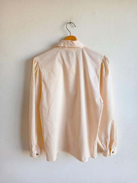 Camisa Vintage Crema Bordados