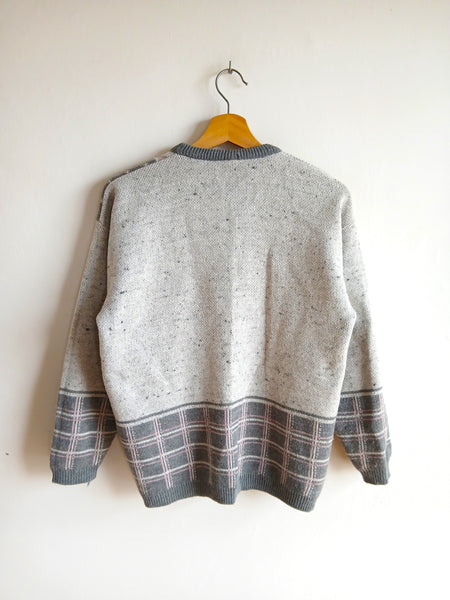 Jersey Vintage Gris y Rosa