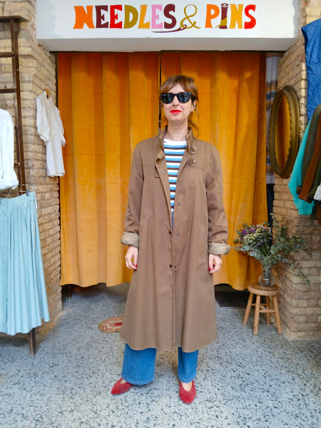 Gabardina Vintage Marroncita