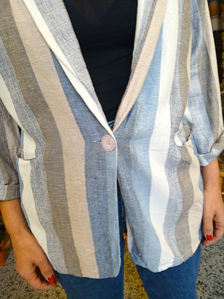 Blazer Vintage Rayas Made in Italy
