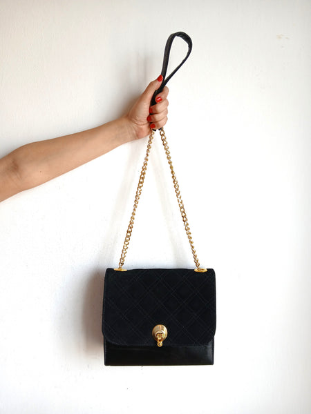 Bolso Vintage Cierre Dorado