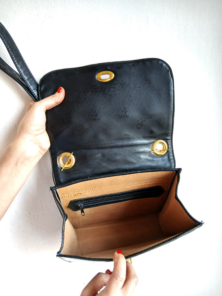 Bolso Vintage Cierre Dorado