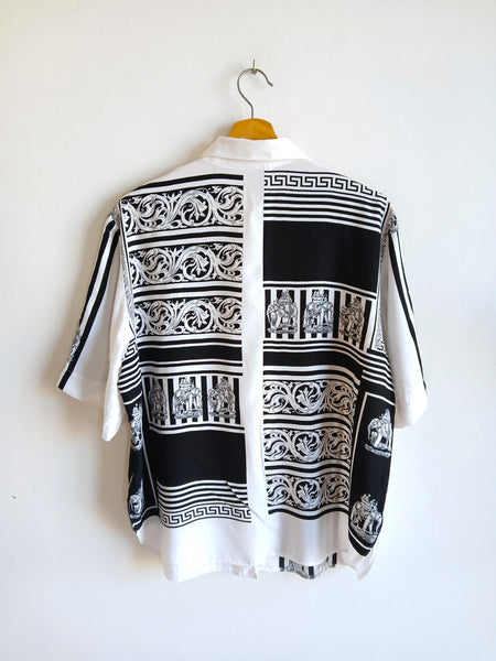 Camisa Vintage Estampado B/N